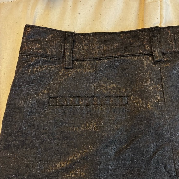 Sans Souci Black Metallic Textured Women Shorts - Picture 6 of 9